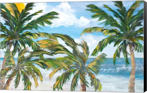 Framed Tropical Trees Paradise Print