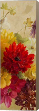 Framed Blooming Panel I Print