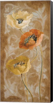 Framed Poppies de Brun II Print