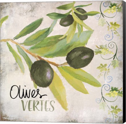 Framed Olives Vertes Print