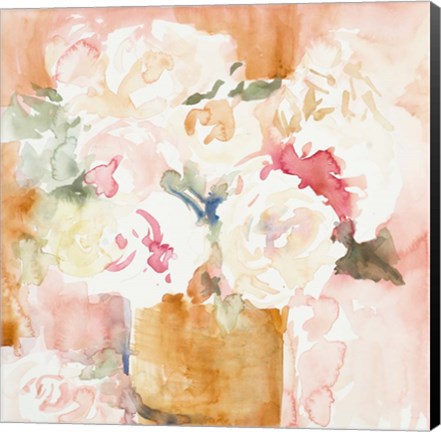 Framed Cascading Blooms II Print