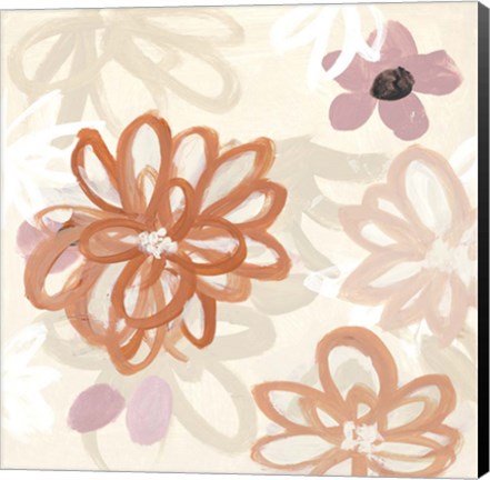 Framed Flowery Thoughts I Print