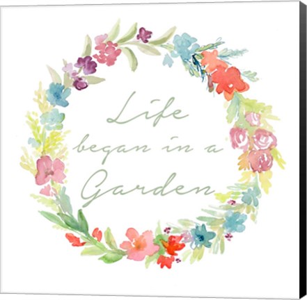 Framed Life began in a Garden Print