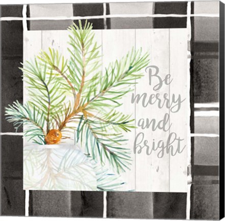 Framed Be Merry and Bright Print