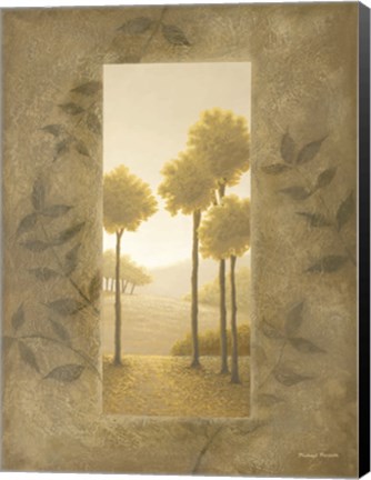 Framed Golden Escape I Print