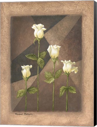 Framed Yellow Roses Print