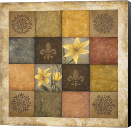 Framed Color Swatch Blossom I Print