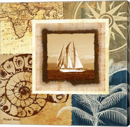 Framed Sailing the Seas I Print