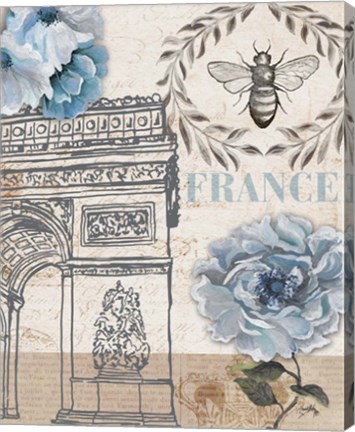 Framed Paris Bee II Print