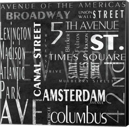 Framed Streets of New York Print