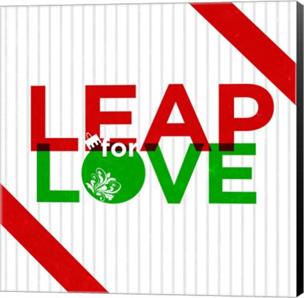 Framed Leap for Love Print