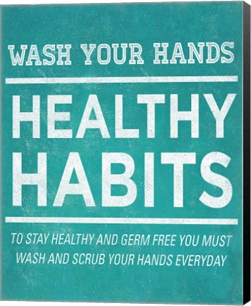 Framed Healthy Habits I Print