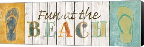Framed Fun at the Beach Print
