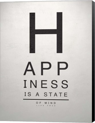 Framed Inspirational Eye Chart I Print