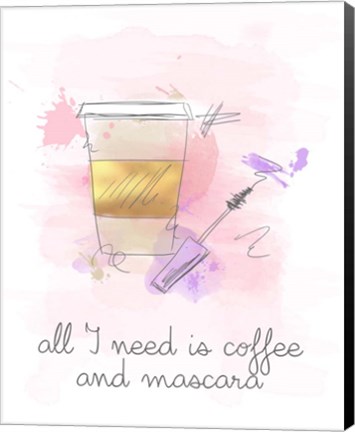 Framed Coffee and Mascara Print