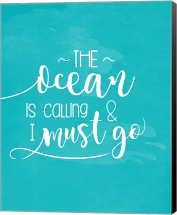 Framed Ocean Call Print