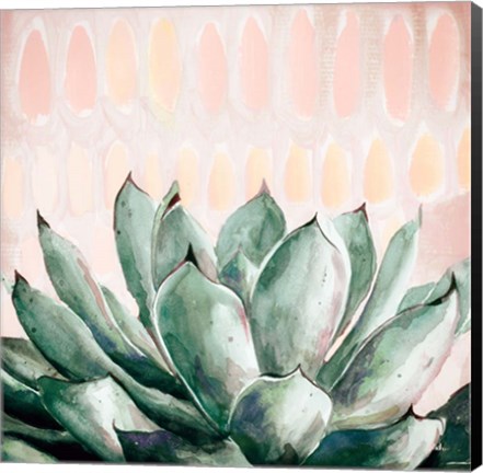 Framed Modern Green Agave Print