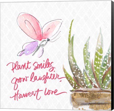 Framed Plant Smiles Print