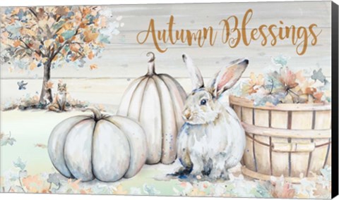 Framed Autumn Blessings Scene Print