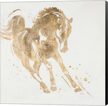 Framed Spirit Horse Gold Print