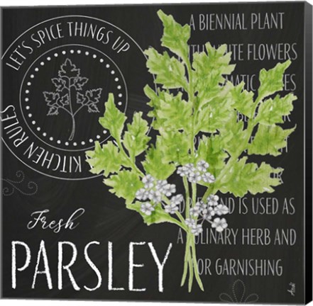 Framed Garden Grown Herbs I Print