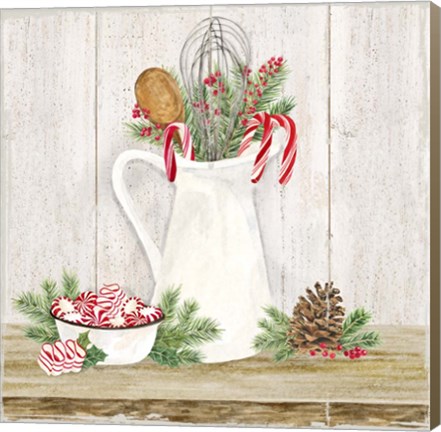 Framed Christmas Kitchen III Print