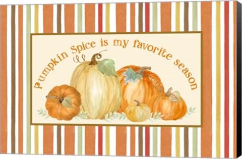 Framed Pumpkin Spice Season landscape Print