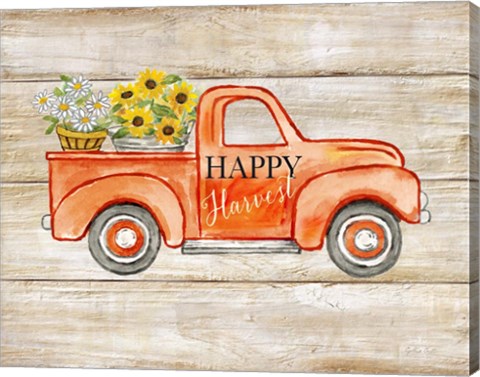 Framed Happy Harvest I-Truck Print