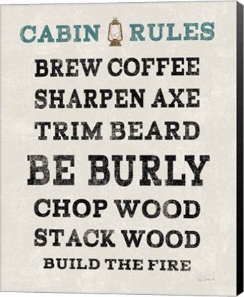 Framed Cabin Life V Print