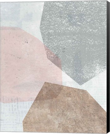 Framed Pensive II Blush Gray Print