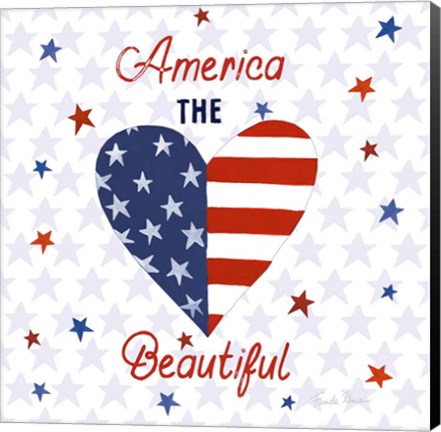 Framed America the Beautiful II Square Print