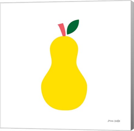 Framed Yellow Pear Print