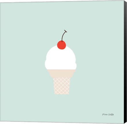 Framed Ice Cream Cone II Print