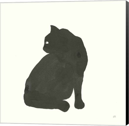 Framed Black Cat IV Print