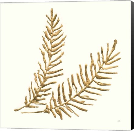 Framed Gilded Fern IV Print