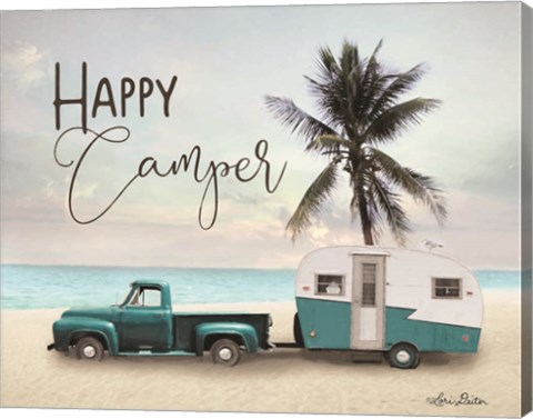 Framed Happy Camper Print