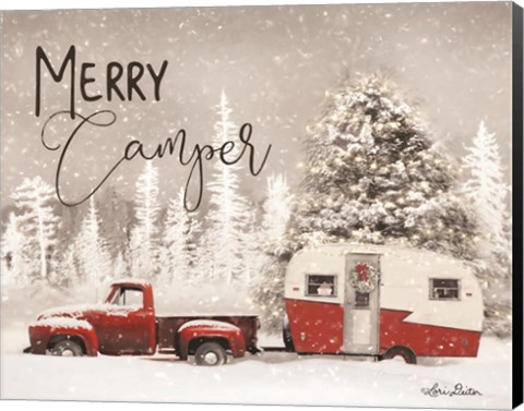 Framed Merry Camper Print