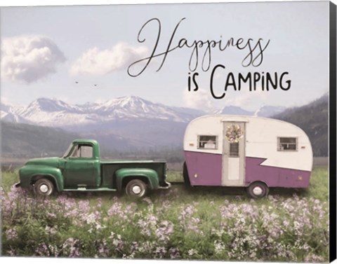 Framed Spring Camping I Print