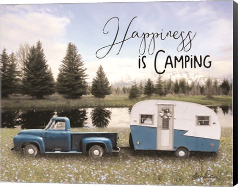 Framed Spring Camping II Print