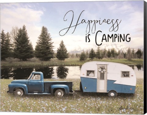 Framed Spring Camping II Print