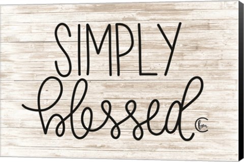 Framed Simply Blessed Print