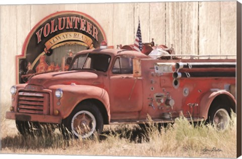 Framed Volunteer Firefighter Print