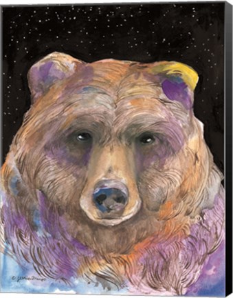 Framed Galaxy Bear Print