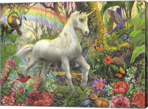 Framed Rainbow Unicorn Print