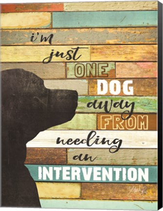 Framed Dog Intervention Print