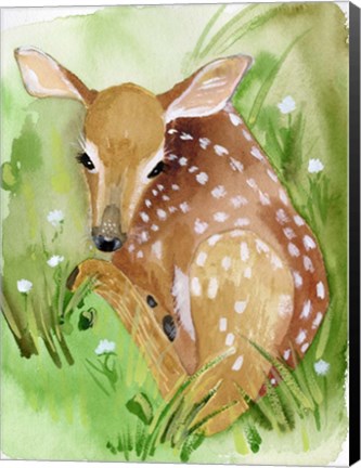 Framed Baby Spring Animals I Print