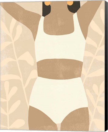 Framed Sunbathers I Print