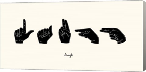 Framed Sign Language III Print