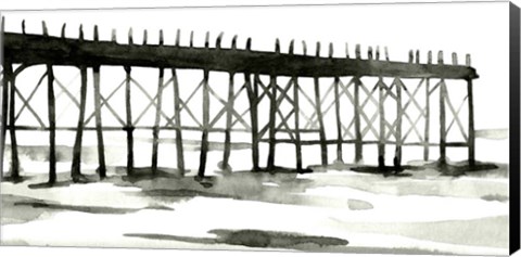 Framed Serene Pier I Print