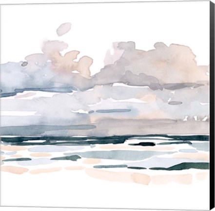 Framed Soft Coastal Abstract II Print